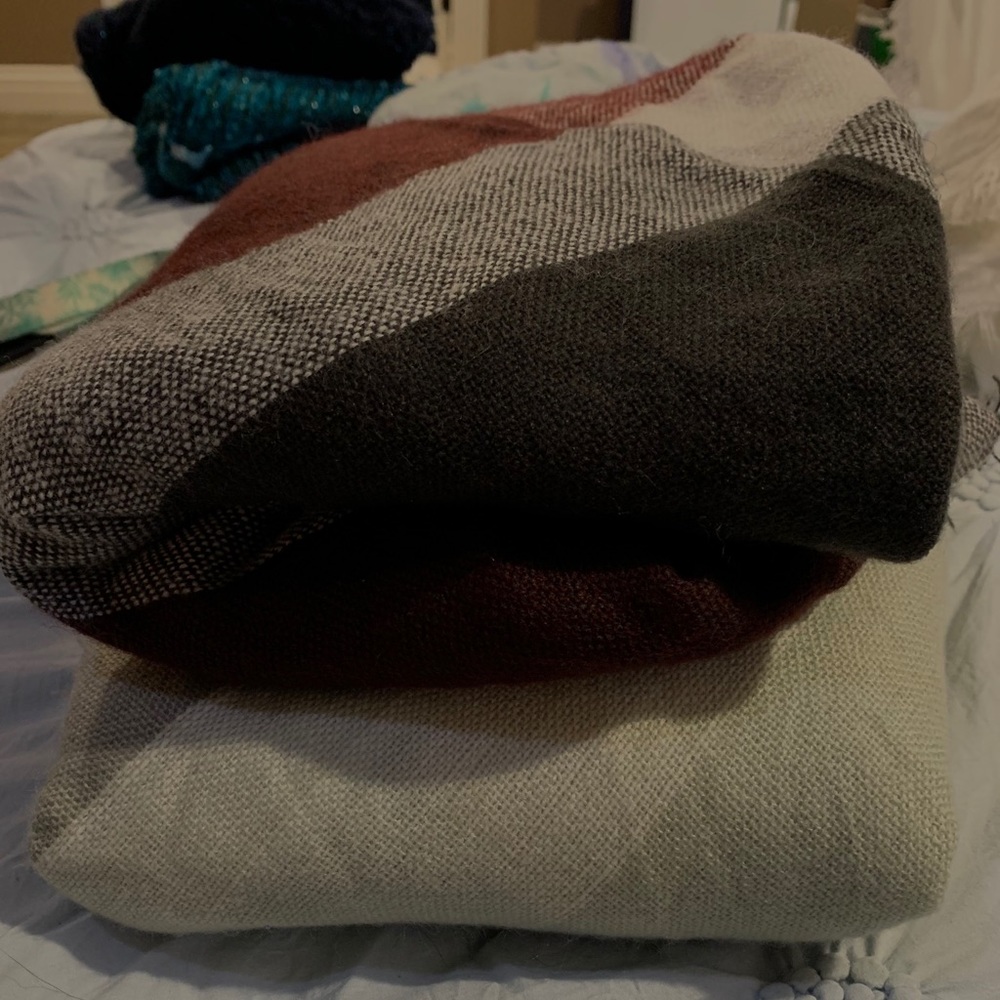 Oversized square scarves